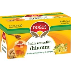 DOĞUŞ BALLI ZENCEFİLLİ IHLAMUR ÇAYI 20 Lİ