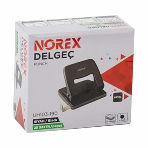 Norex Metal Delgeç 25 Sayfa Siyah UH103-190 9266 9297