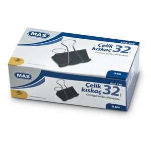 Mas Omega Çelik Kıskaç 12 Li 32mm Siyah Kod.930 3002 3026