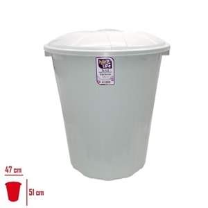 HÜRLİFE GRİ Çöp Kovası Herkül 70Lt
