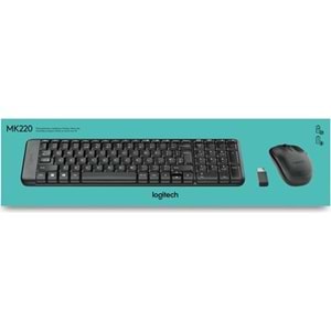 LOGİTECH MK220 KABLOSUZ KLAVYE MOUSE SET