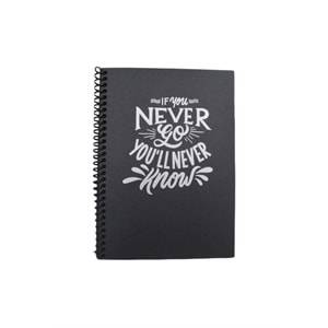 DOĞUŞ 14X20 40 YAPRAK SİYAH DEFTER