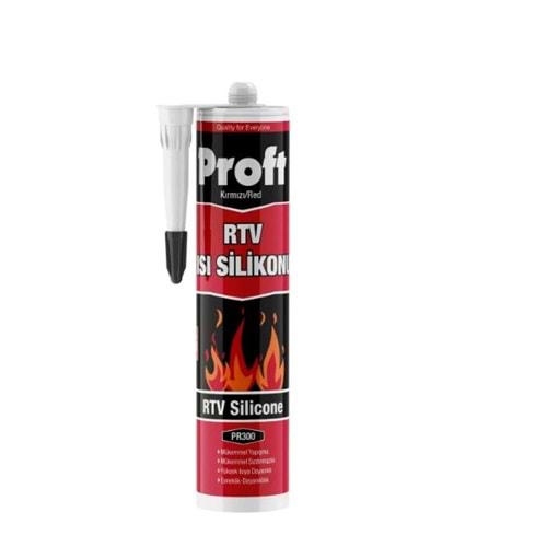 PROFT ISI SİLİKONU KIRMIZI (PR300) 310 ML