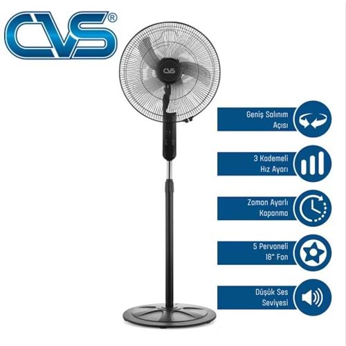 CVS DN 91032 Uzaktan Kumandalı 18 inç 110 Watt Ayaklı Vantilatör