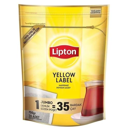 Lipton Yellow Label Jumbo Demlik Poşet Çay 30'lu