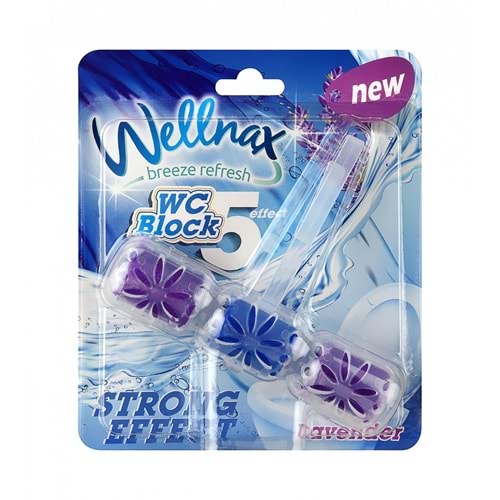 WELLNAX WC BLOK KLOZET KOKUSU TEKLİ LAVANTA 57 GR