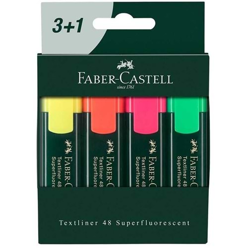 Faber Castell Fosforlu Kalem 3+1