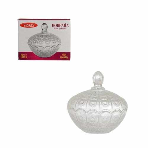 Vidrex Şekerlik Cam Kapaklı Bohemia 14506/BHM-GB/1 4932