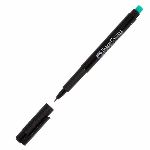 Faber Permanent Kalem (S) Silgili Siyah