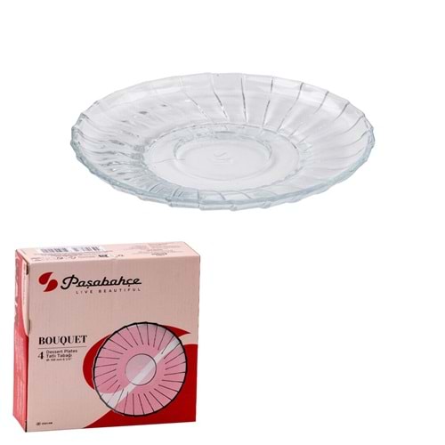 Paşabahçe 54853 Tatlı Tabağı Bouquet 158 mm 4 Lü 1206404 7712