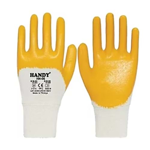 HANDY HN-13 İŞ ELDİVENİ SARI-BEYAZ NO: 10