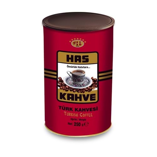 HAS TÜRK KAHVESİ 250 GR TENEKE