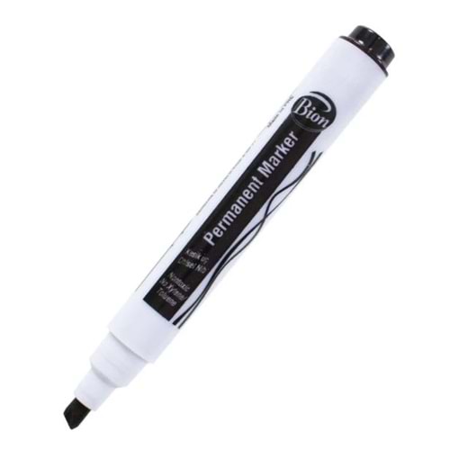 Bion Permanent Marker Kalem Siyah Kesik Uç