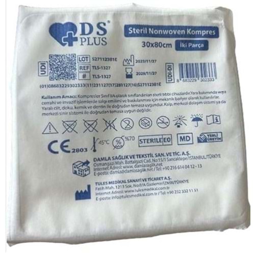 DS Plus Nonwoven Kompres 30*80cm
