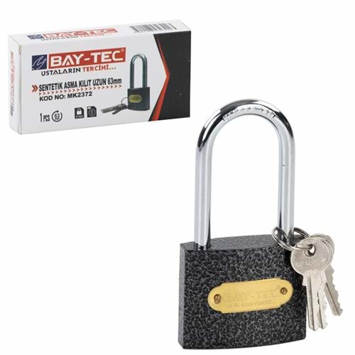 Baytec Trimax Sentetik Asma Kilit Uzun 63mm MK2372 2394
