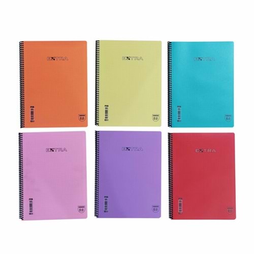 U-Deep Spiralli Pp Kapak Ekstra Defter A4 72/4 2649 2643