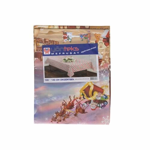 Yönteks Masa Örtüsü Düz Kesim Pvc 100X140cm Dikdörgen 0074