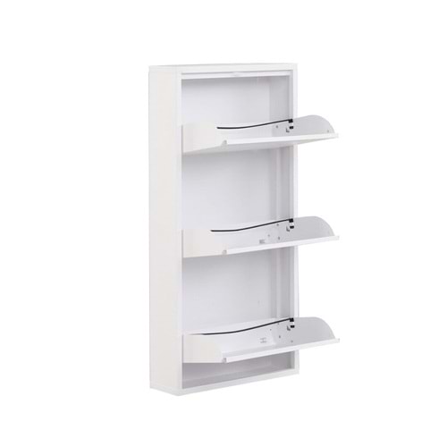 Şahbaz Ayakkabılık Metal 3 Katlı Beyaz 0330 4356