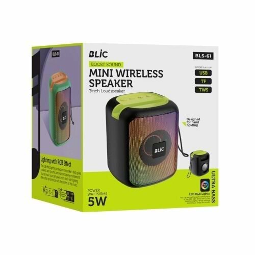 Blic Speaker Mini Bluetooth Hoparlör 5W BLS-61 4018