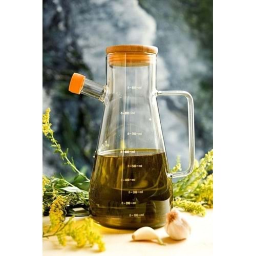 SAVOR SVR-00001 BAMBU KAPAKLI TEKLİ YAĞDANLIK