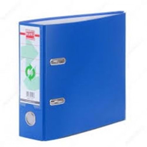Manu 2037 Plastik Telgraf Klasör Geniş A5 Mavi