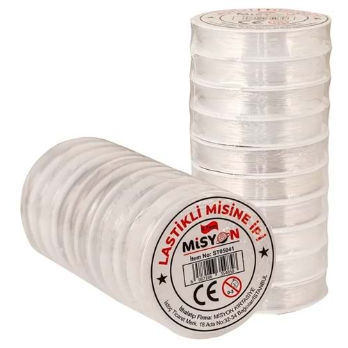 MİSYON MİSİNE MİSİNA İPİ 0.7 MM LASTİKLİ