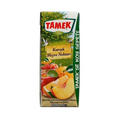 TAMEK KARIŞIK MEYVE NEKTARI 200ML TEKLİ