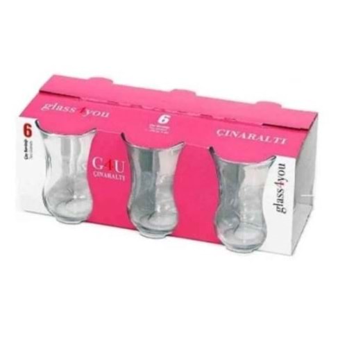 PAŞABAHÇE 42331 ÇINARALTI 6 LI ÇAY BARDAĞI 92 CC