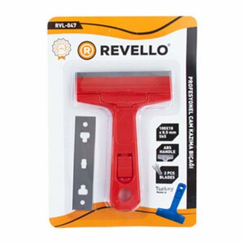 Revello Profesyonel Cam Kazıma Bıçağı 2 Yedekli RVL-047 8702