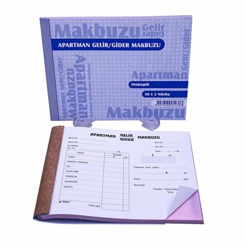 Armat Apartman Gelir-Gider Makbuzu No3 Otokopili M0658 6580 5460