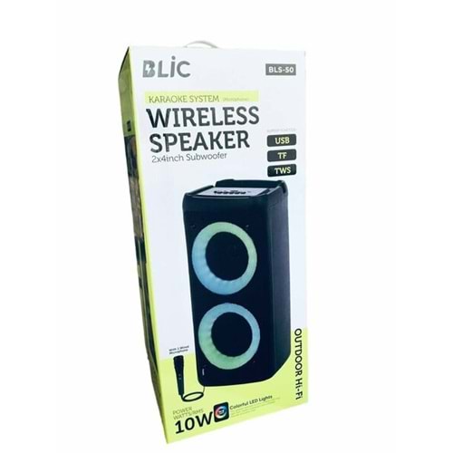 Acl Blic Speaker Hoparlör Karaoke Bluetooth Mikrofonlu 10W BLS-50 5597
