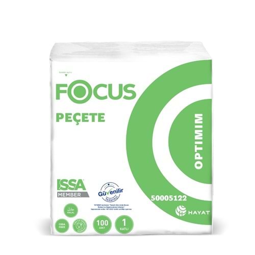 FOCUS OPTIMUM SERVİS KARE PEÇETE EKO 100 LÜ