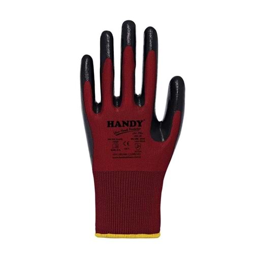 HANDY HN-16 iş eldiveni bordo 9 L