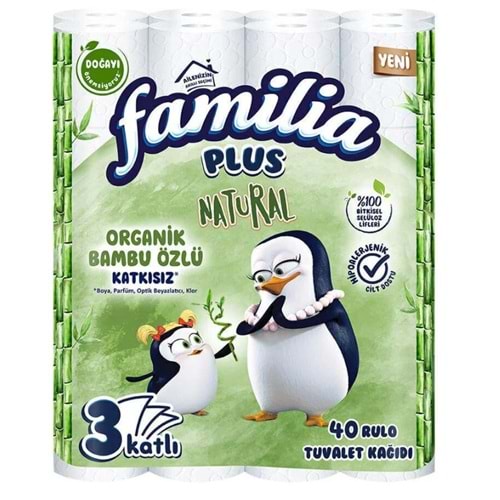 Familia Plus Natural Bambu Tuvalet Kağıdı 40'lı