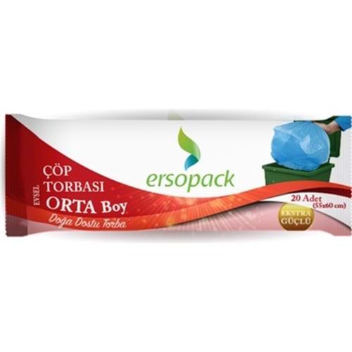 ERSOPACK ORTA BOY ÇÖP TORBASI 65X80 10 LU