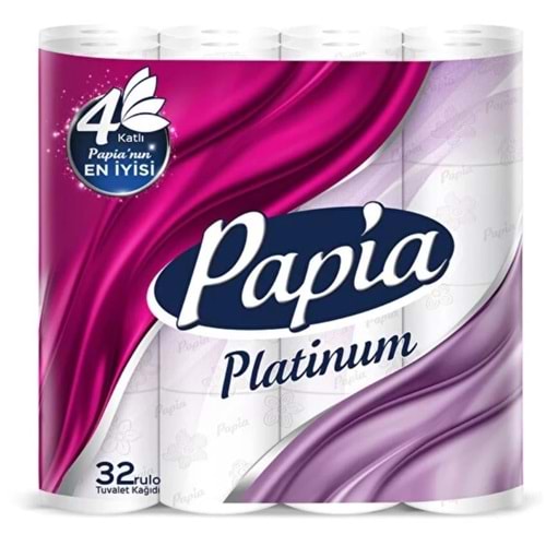 Papia Platinum 4 Katlı Tuvalet Kağıdı 32 Rulo