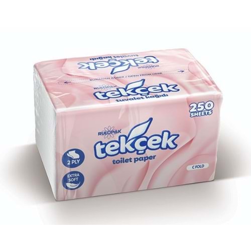 Rulopak Tekçek Tuvalet Kağıdı Çift Katlı 250 Yaprak