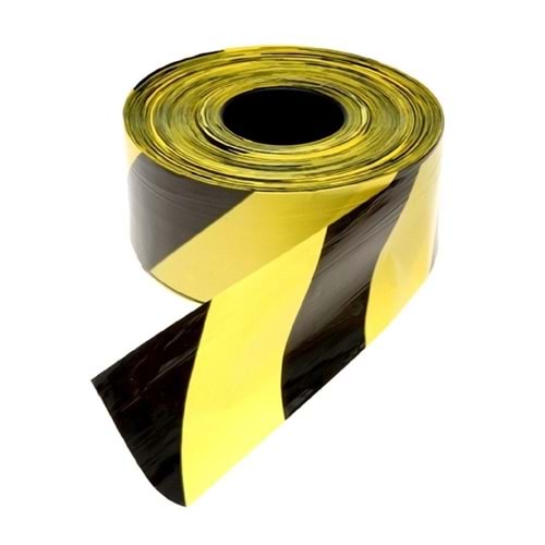 SARI SİYAH İKAZ BANDI BÜYÜK 6 CM