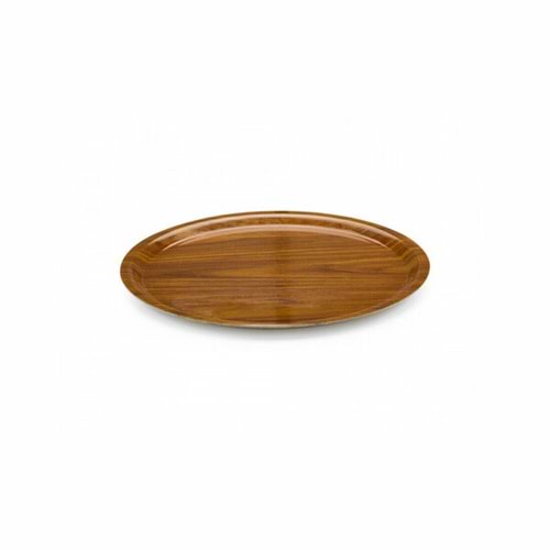 Tria Tepsi Kraft Yuvarlak 33cm Kaymaz Mat Ceviz TFY33KMM 8123