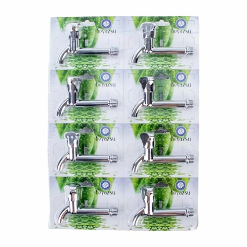 Karamsu Beyazsu Musluk Uzun Aç-kapa İnox Büyük Gövde 8530