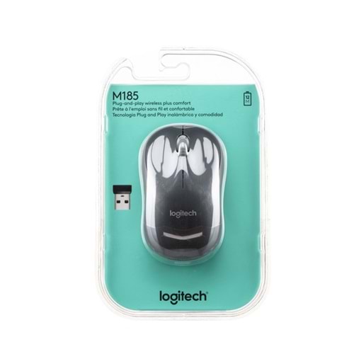 LOGİTECH M185 GREY OPTİK MOUSE KABLOSUZ