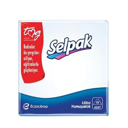 Selpak ultra yumuşak kare Peçete 75 li