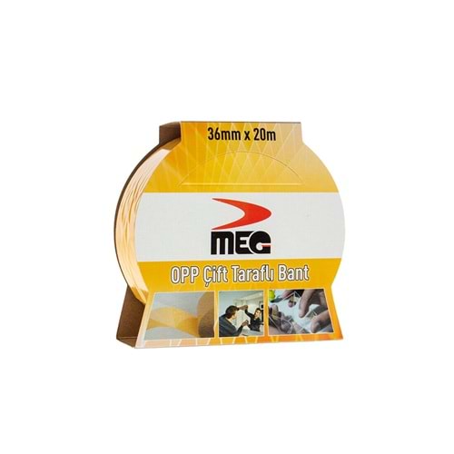 Meg Bant Çift Taraflı Opp 36mmX20mt Kutulu 7546