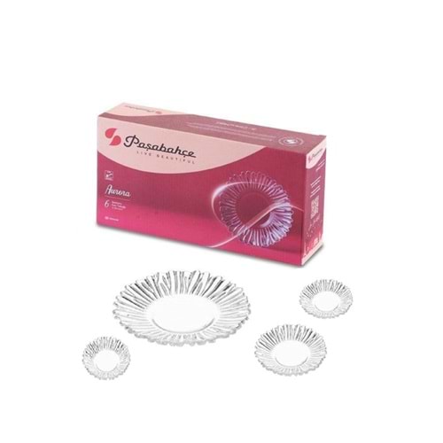PAŞABAHÇE AURORA ÇAY TABAĞI 6 LI