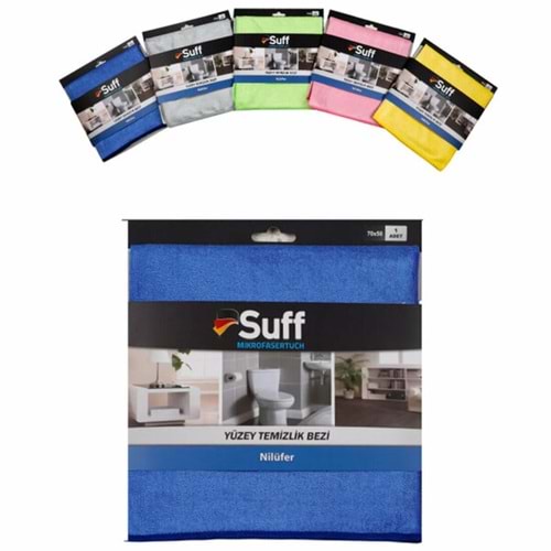 Suff Yüzey Temizlik Bezi Mikrofiber Nilüfer 70X50 A04-7050-420 0236 2223