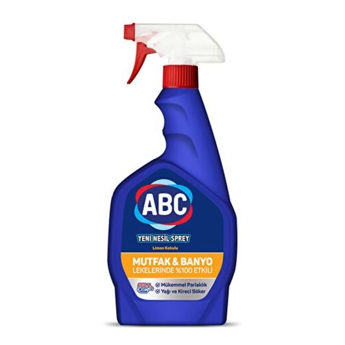 ABC SPREY LİMON KOKULU 750ml MUTFAK&BANYO