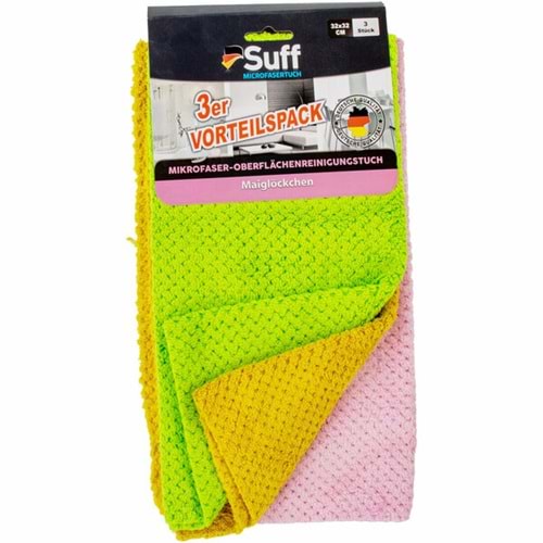 Suff Müge Mikrofiber Bez 3lü Fırsat