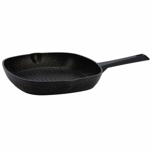 Vivaldi Tava Granit 28 Cm Grill Hitit Serisi Siyah
