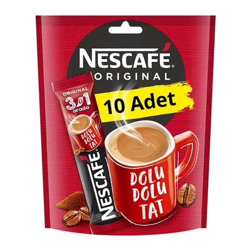 Nescafe 3 ü 1 Arada Orıgınal 10'lu Paket