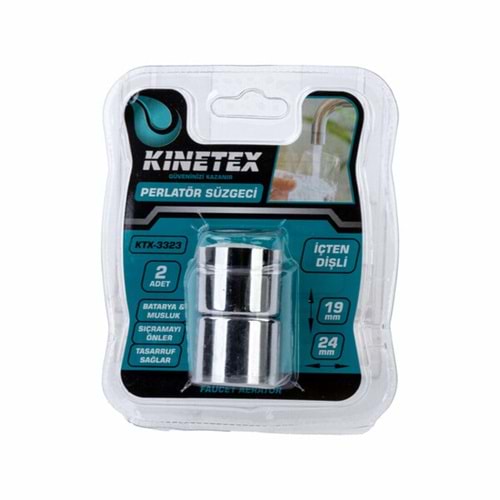 Kınetex Perlektör Musluk ve Batarya Ucu Tasarruflu İçten Yivli KTX-3323 8982 8999